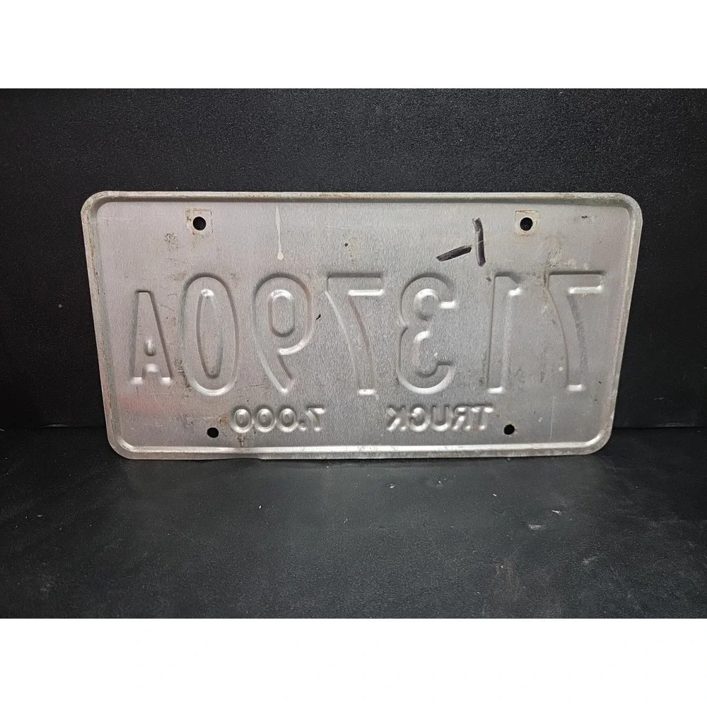 Indiana Vintage 1998 Truck License Plate 713790A Kosciusko County 7000 lb Metal
